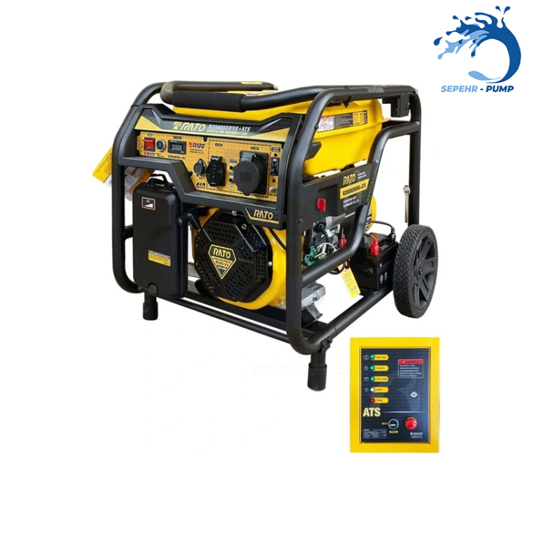 موتور برق بنزینی 9.5 کیلو وات راتو RATO مدل R20800DWHB ATS