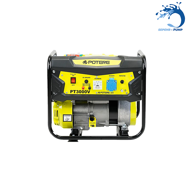  موتور برق بنزینی هندلی تکفاز 1/2 کیلووات پوتر POTERE مدل PT3000V 