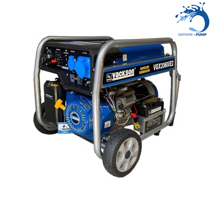 موتور برق بنزینی 9 کیلو وات استارتی واکسون VACKSON مدل VK20800AE2