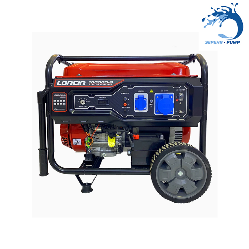  موتور برق استارتی تکفاز 10 کیلووات لانسین LONCIN مدل LC10000D-S 