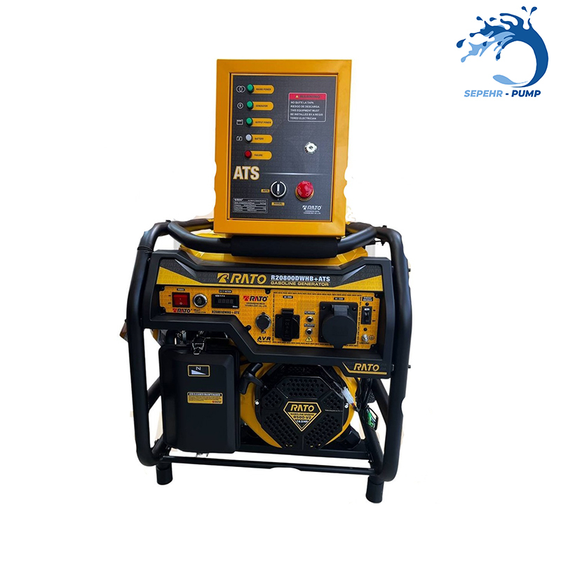 موتور برق بنزینی 9.5 کیلو وات ریموت دار سایلنت راتو RATO مدل R12500ISER
