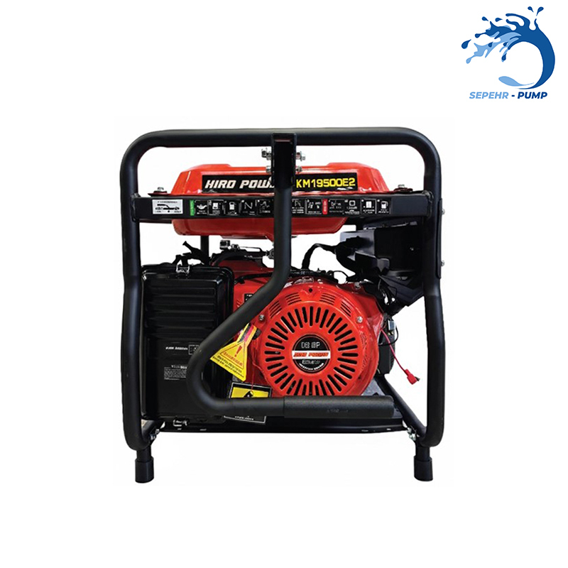  موتور برق بنزینی استارتی تکفاز 8/5 کیلووات هیرو پاور HIRO POWER مدل KM19500E2 