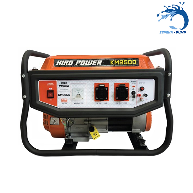  موتور برق بنزینی هندلی تکفاز 3/8 کیلووات هیرو پاور HERO POWER مدل KM9500 