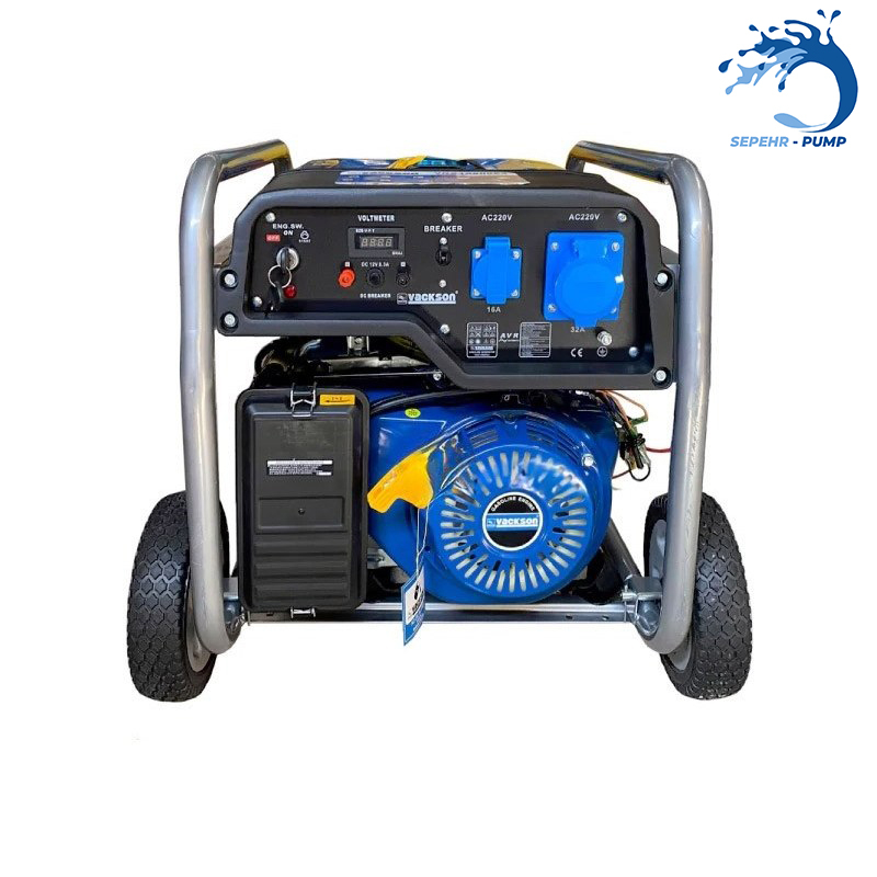 موتور برق بنزینی 9 کیلو وات استارتی واکسون VACKSON مدل VK20800AE2