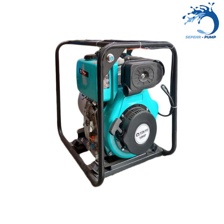 موتور پمپ آب دیزلی 4 اینچ استارتی توکیو TOKYO مدل TY-100DKB