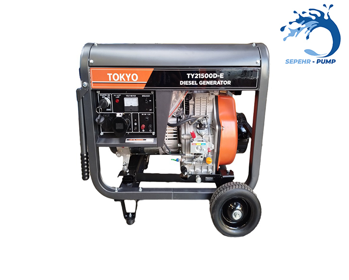  موتور برق دیزلی 8 کیلو وات توکیو TOKYO مدل TY21500D 