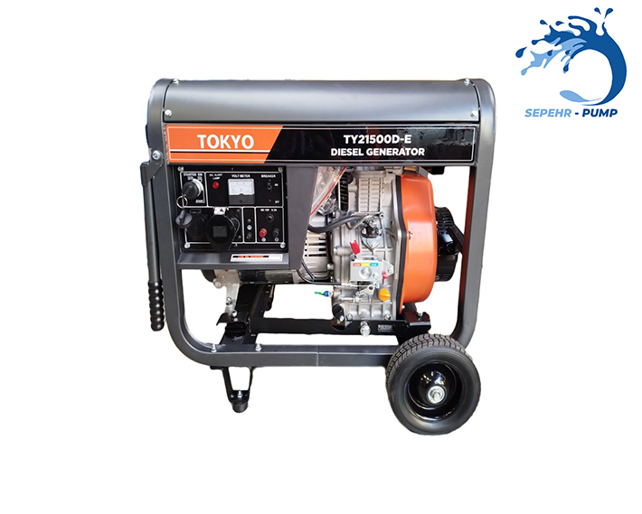 موتور برق دیزلی 8 کیلو وات توکیو TOKYO مدل TY21500D