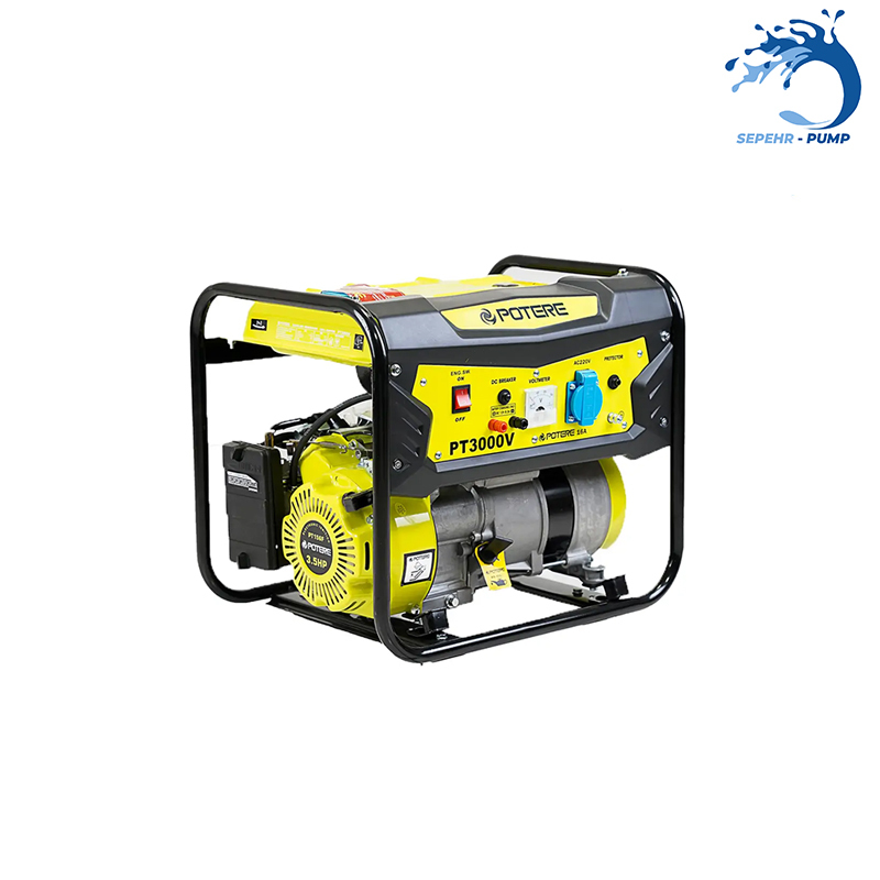  موتور برق بنزینی هندلی تکفاز 1/2 کیلووات پوتر POTERE مدل PT3000V 