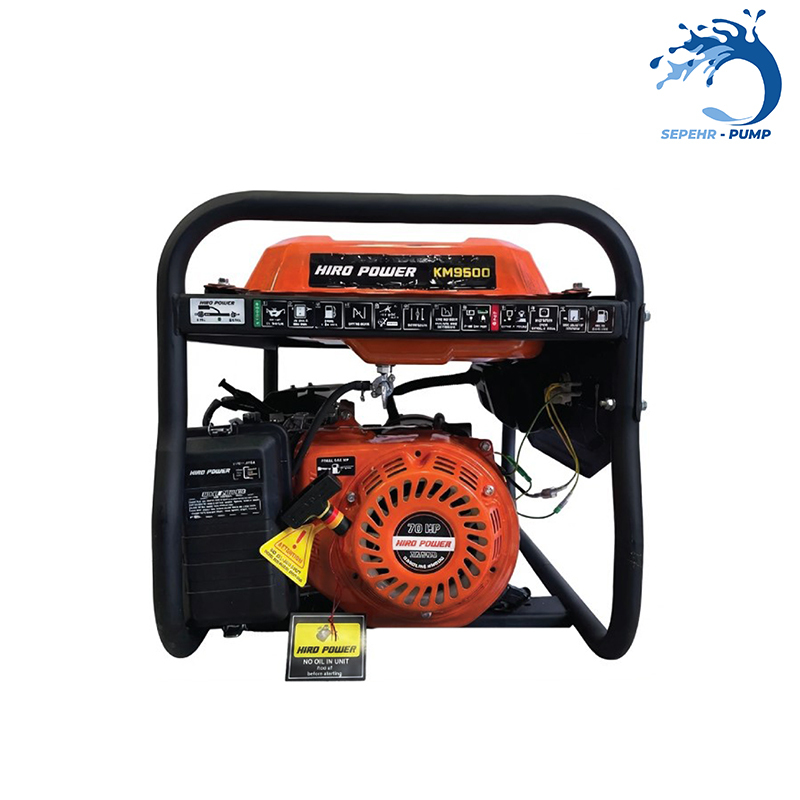  موتور برق بنزینی هندلی تکفاز 3/8 کیلووات هیرو پاور HERO POWER مدل KM9500 