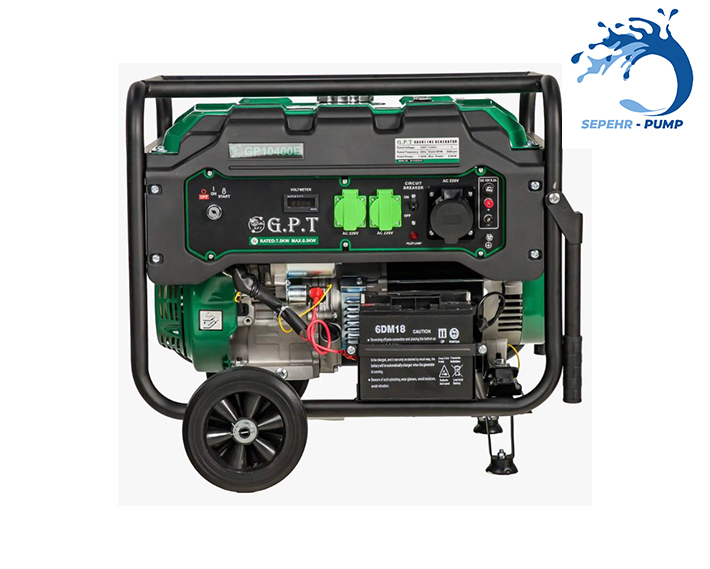 موتور برق بنزینی 8.5 کیلو وات استارتی GPT مدل GP10400E