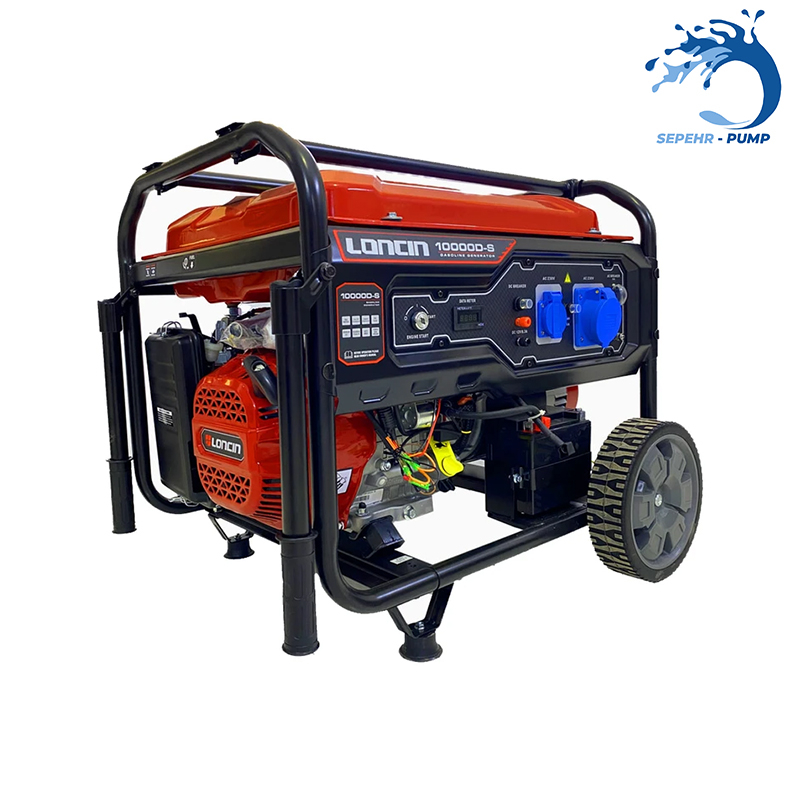  موتور برق استارتی تکفاز 10 کیلووات لانسین LONCIN مدل LC10000D-S 