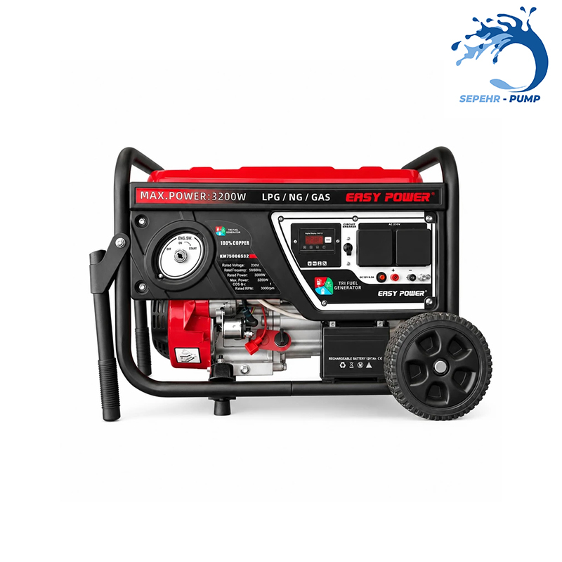  موتور برق سه گانه 3/2 کیلووات ایزی پاور EASY POWER مدل KM7500GS 