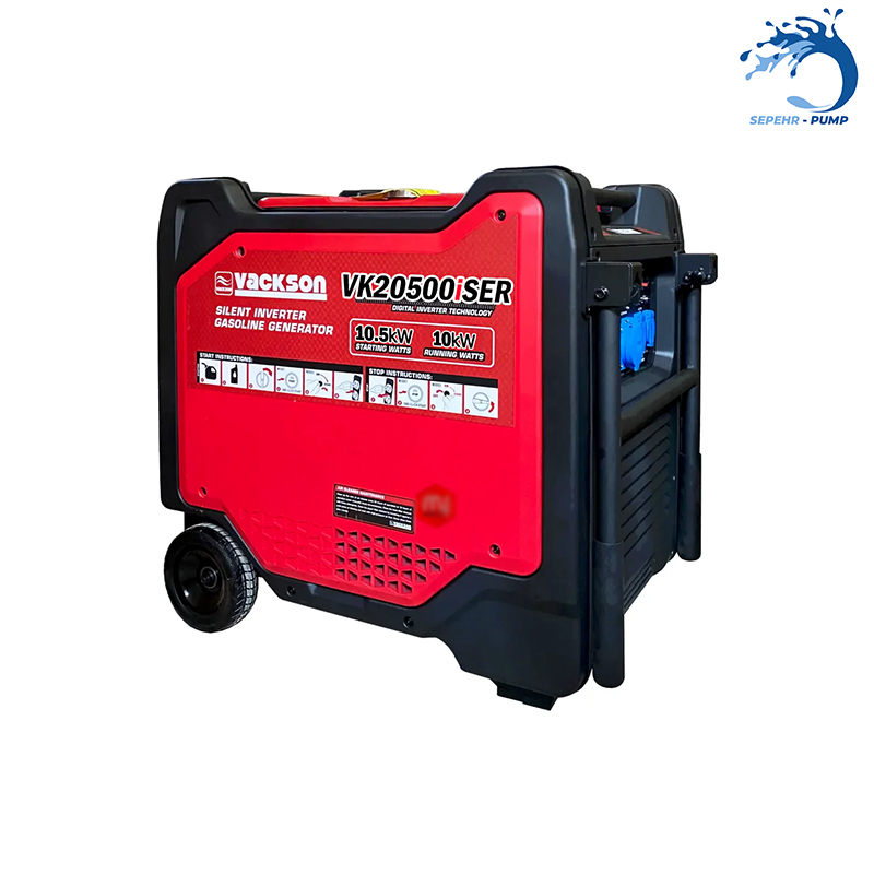  موتور برق بنزینی 10.5 کیلو وات ریموت دار سایلنت واکسون VACKSON مدل VK20500isER 